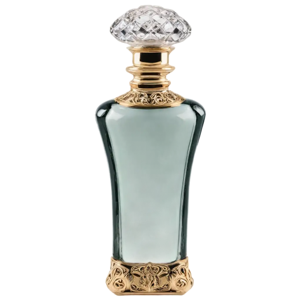 HighQuality-PNG-Image-of-an-Elegant-Glass-and-Metal-Perfume-Flacon-for-Luxury-Brand-Marketing