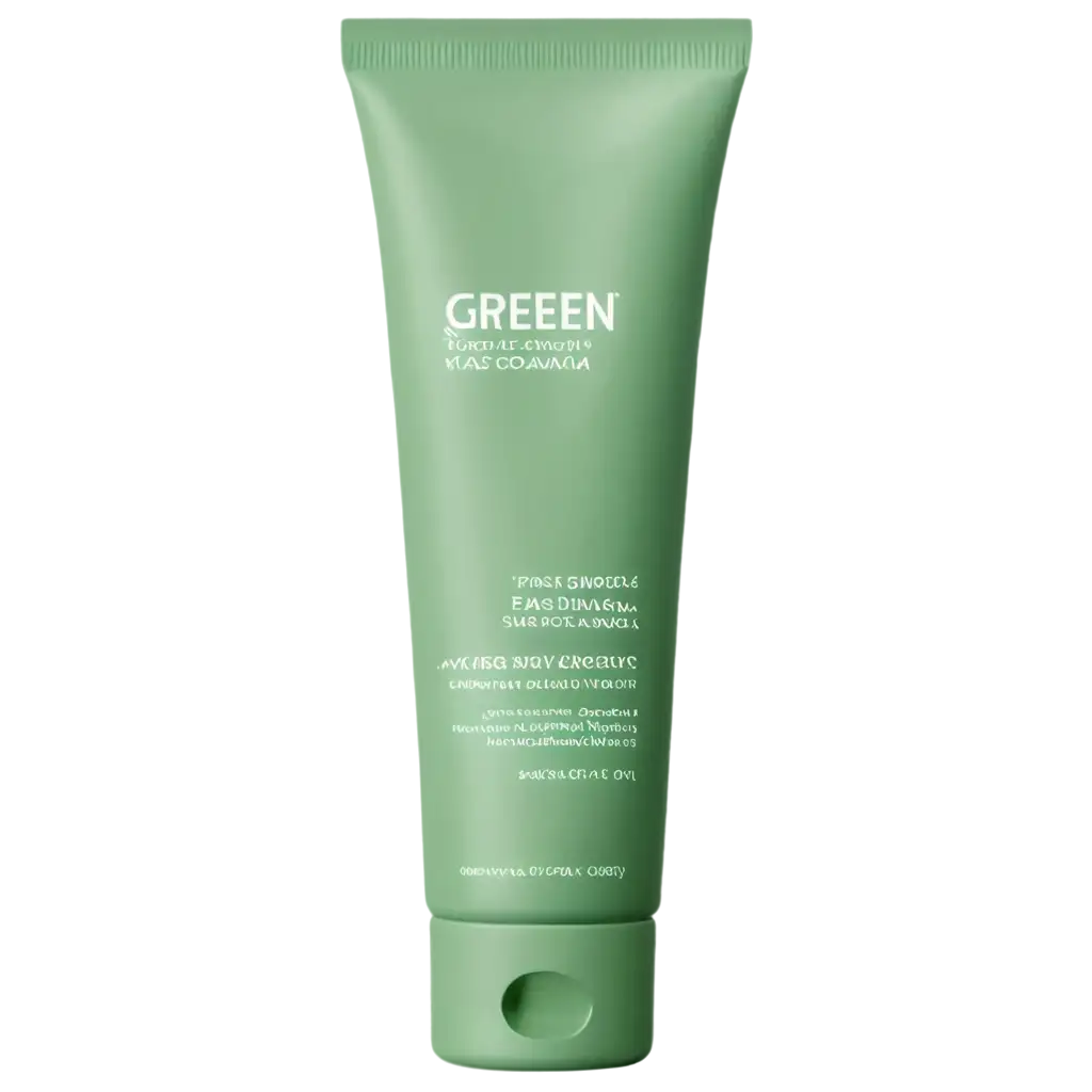 Green-Womens-Face-Cream-Packaging-PNG-Image-for-HighQuality-Product-Visualization