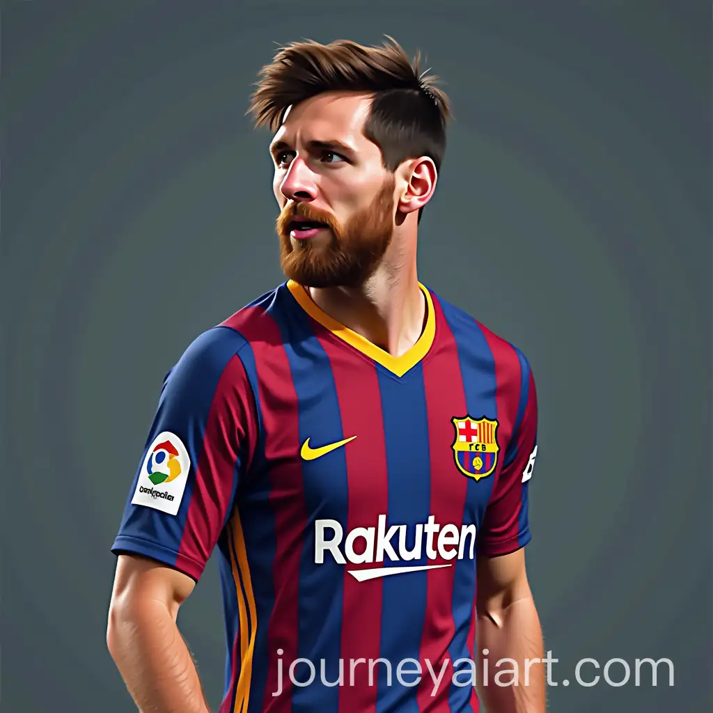 Portrait-of-Lionel-Messi-in-Action-on-the-Field