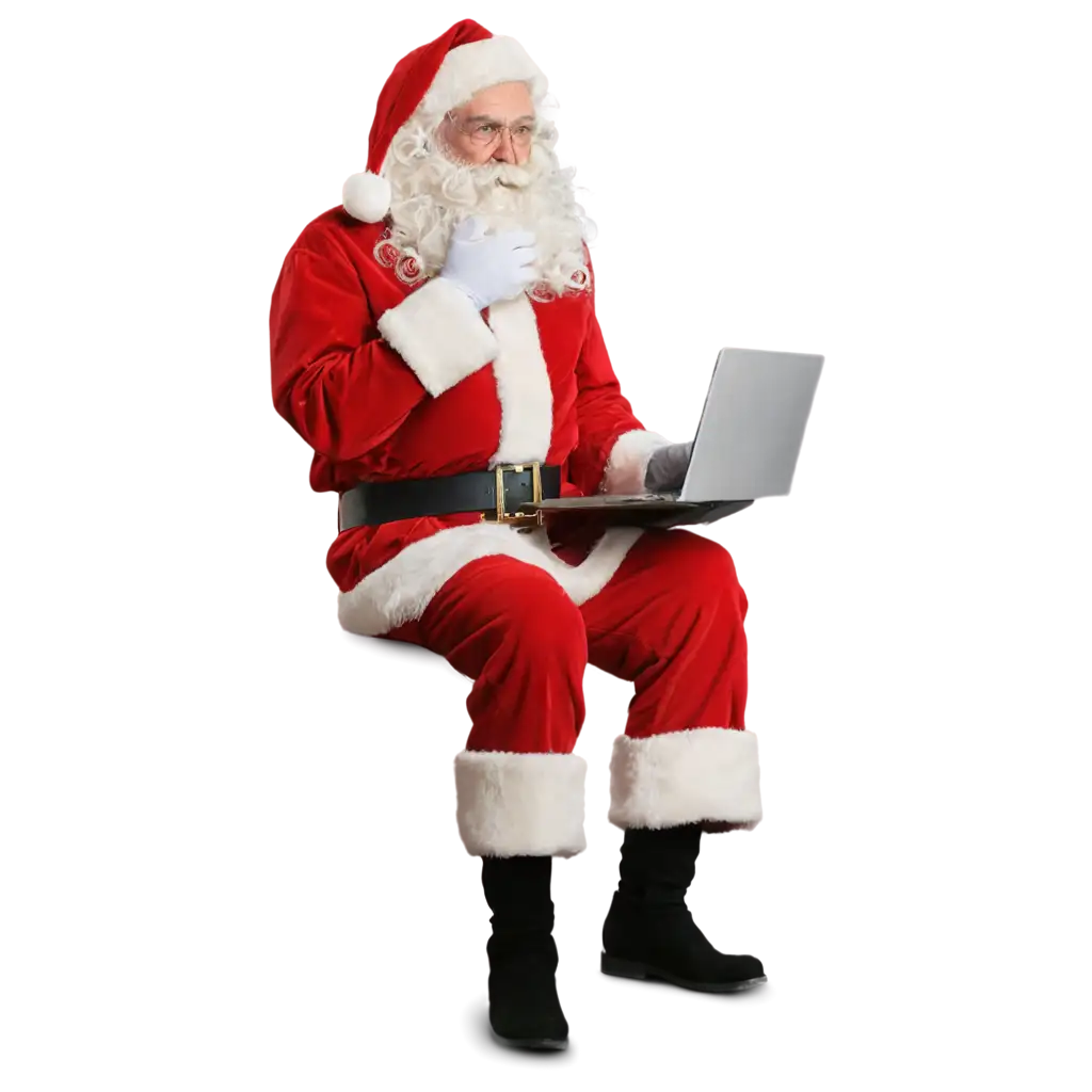 Santa-Claus-Sitting-on-the-Floor-with-a-Laptop-PNG-HighQuality-Transparent-Image-for-Holiday-Designs