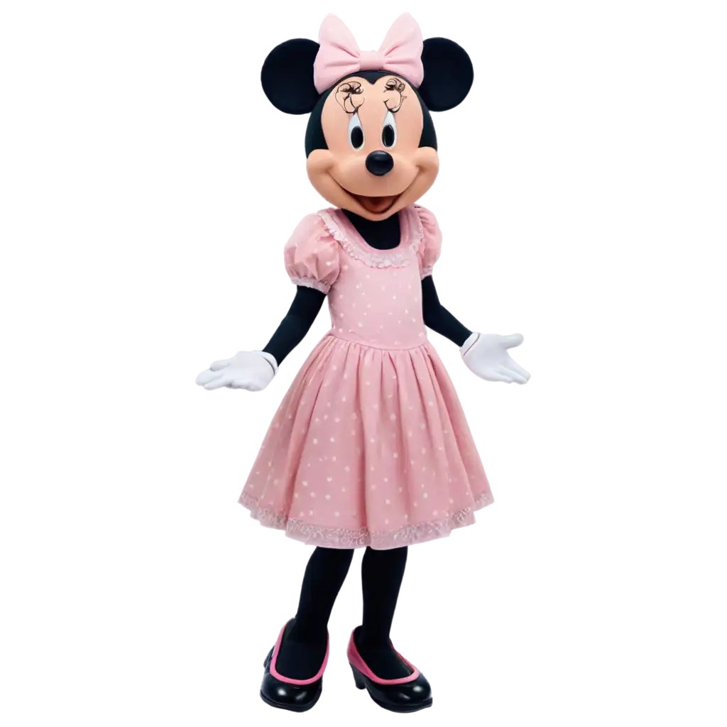 Minnie with pink dress