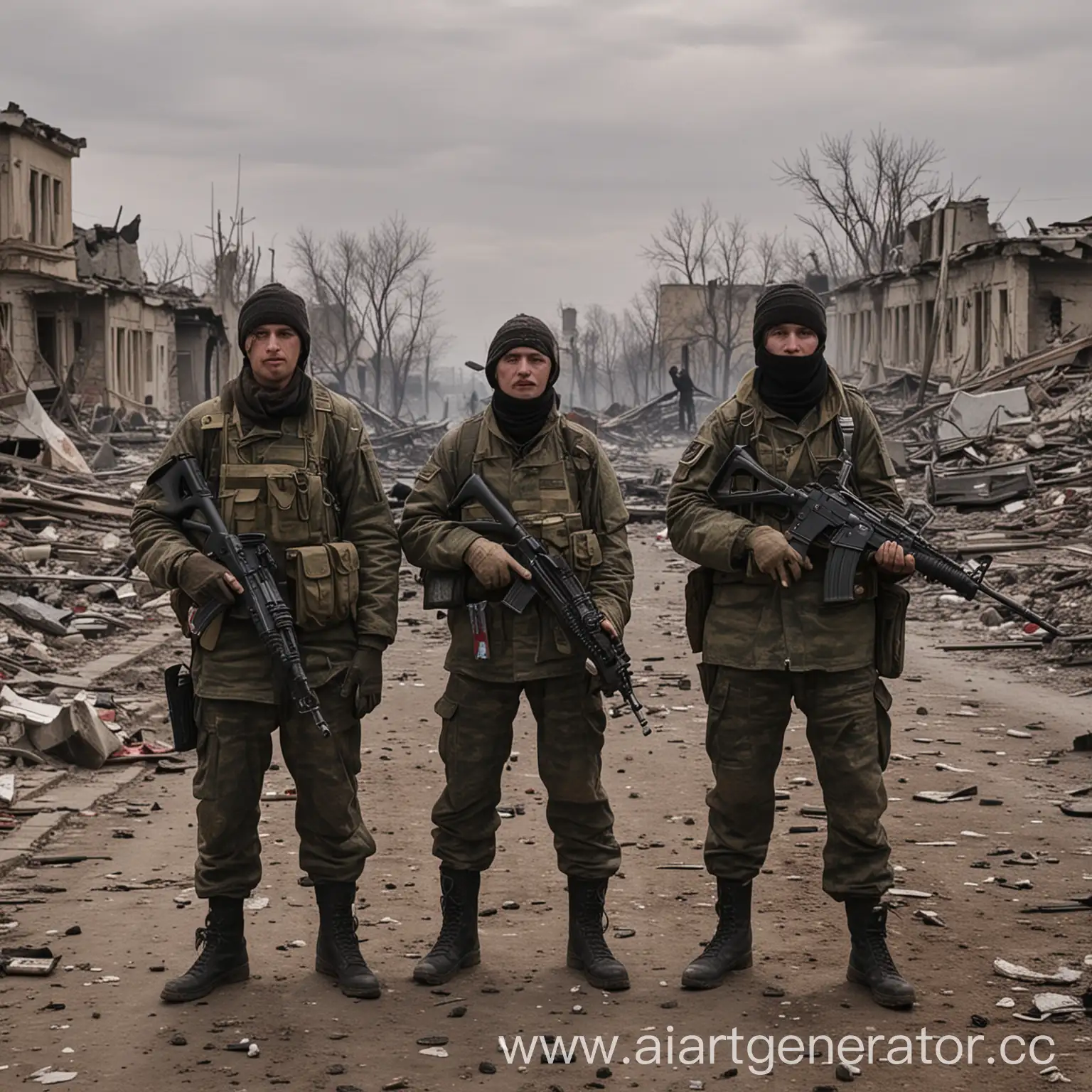 SVO-Fighters-Storming-Ukrainian-Positions-in-a-Destroyed-City