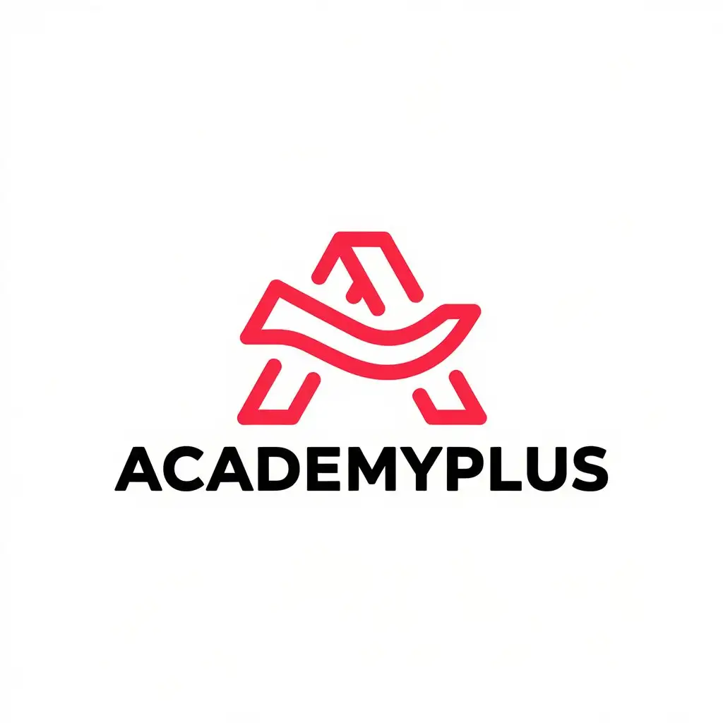 LOGO-Design-For-AcademyPlus-Red-and-White-Letter-A-Symbolizing-Excellence-and-Education