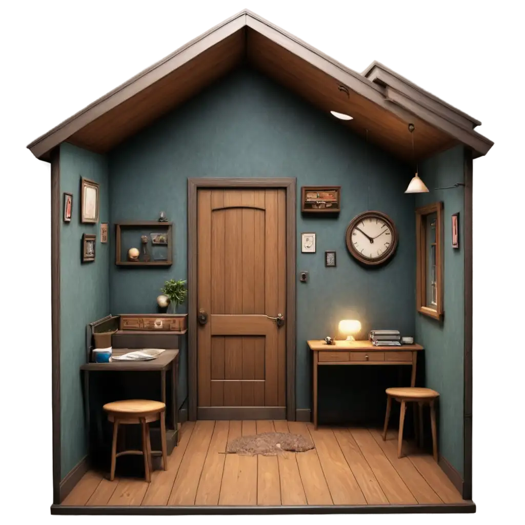 Small-Hall-and-Room-in-a-Poor-House-PNG-Image-for-Realistic-Animation