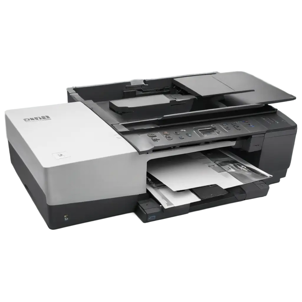 damaged printer and scanner