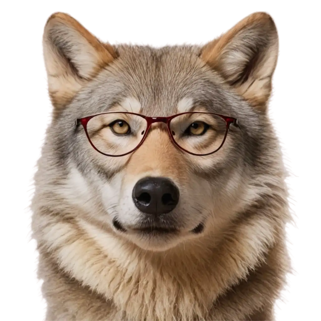 Wolf-in-Glasses-PNG-Image-Smart-and-Stylish-Canine-Portrait