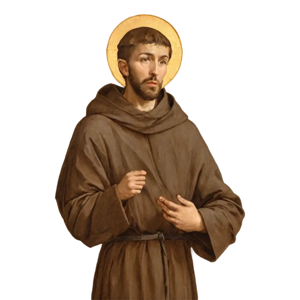 PNG-Image-of-Saint-Francis-of-Assisi-Revered-Figure-in-HighQuality-Digital-Format