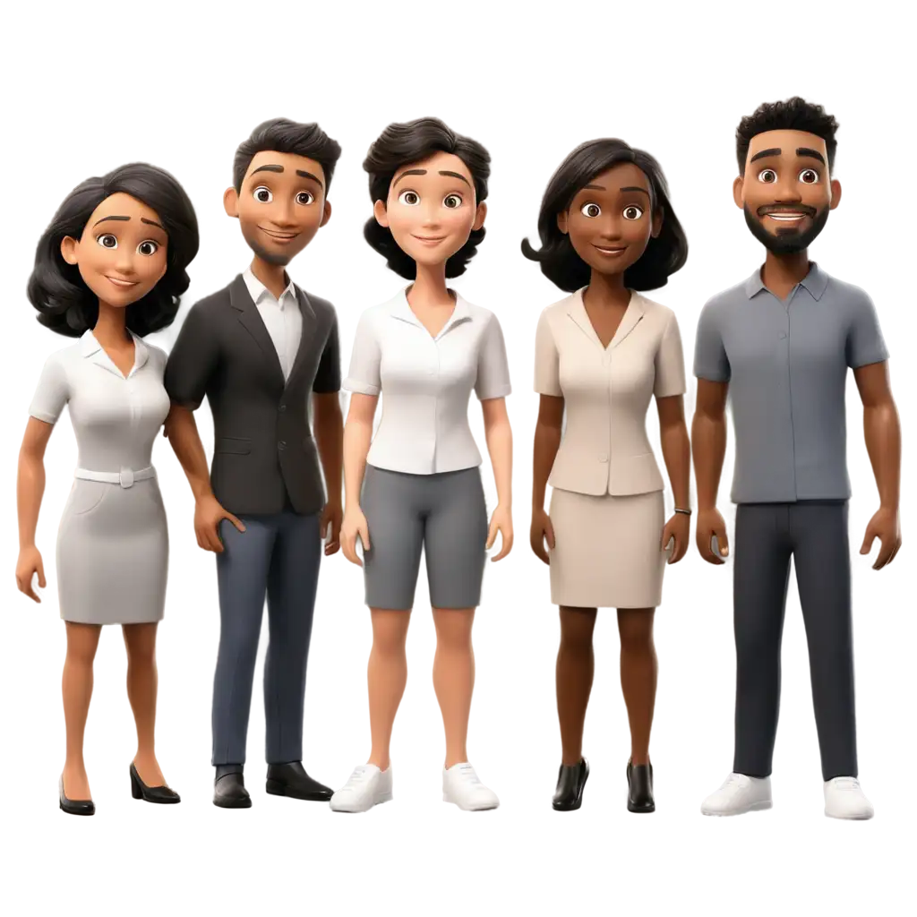 3D-Cartoon-PNG-of-Diverse-People-in-Human-Resources-HighQuality-Professional-Image-for-Your-HR-Needs