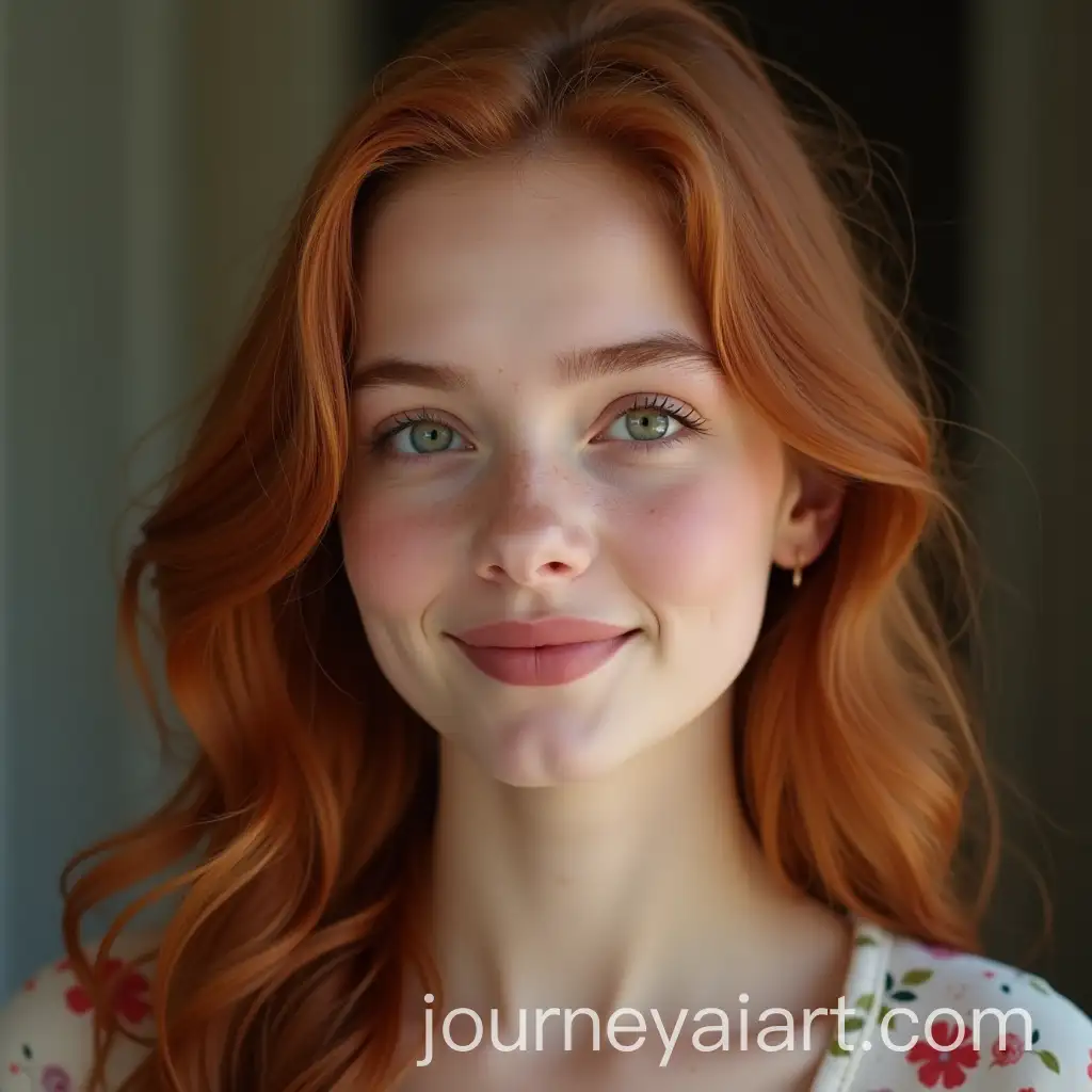Young-Woman-with-Emerald-Eyes-and-Dark-Red-Hair-in-Casual-Brooklyn-Fashion