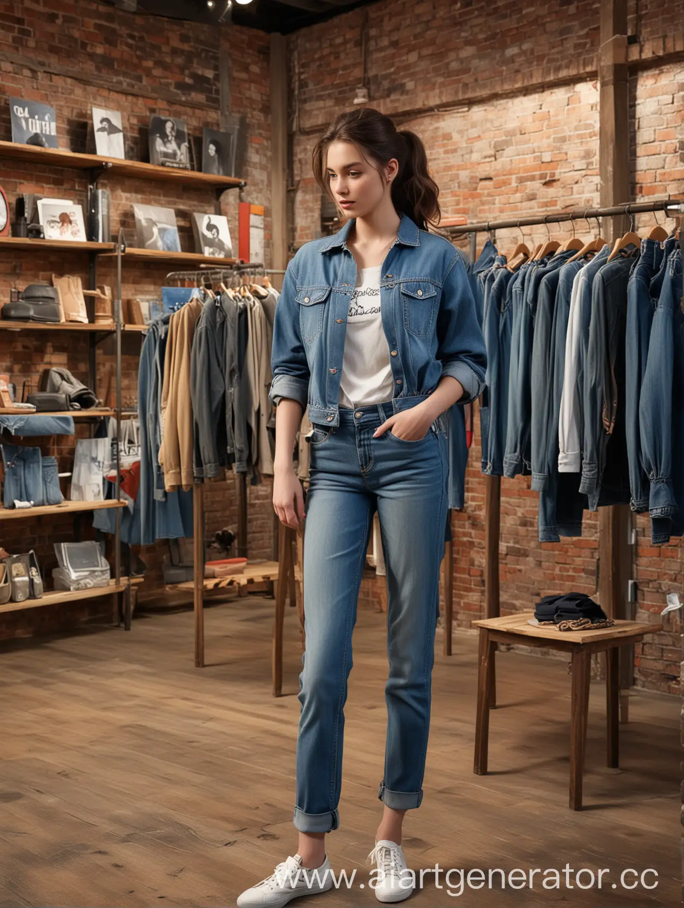 Denim-Fashion-Store-with-Salesperson-Helping-Customer-Try-Jeans