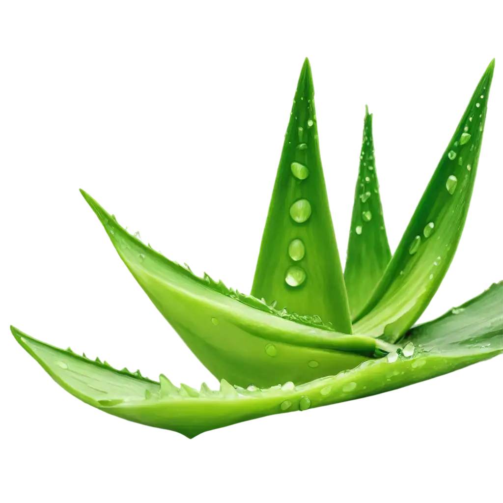 HighResolution-Aloe-Vera-Leaves-PNG-Image-with-Fresh-Water-Droplets-for-Health-and-Wellness