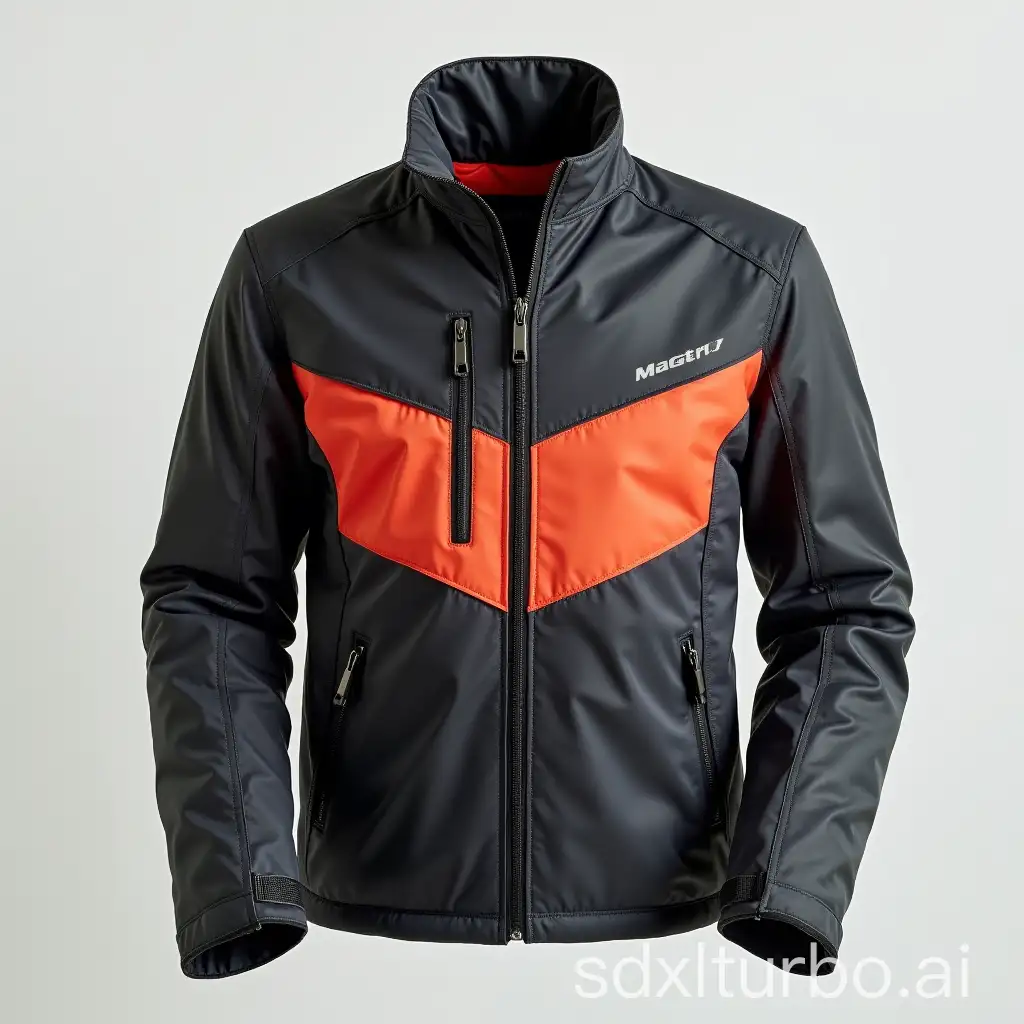 Model jacket for touring that is simple and elegant with a cool and dynamic color combination