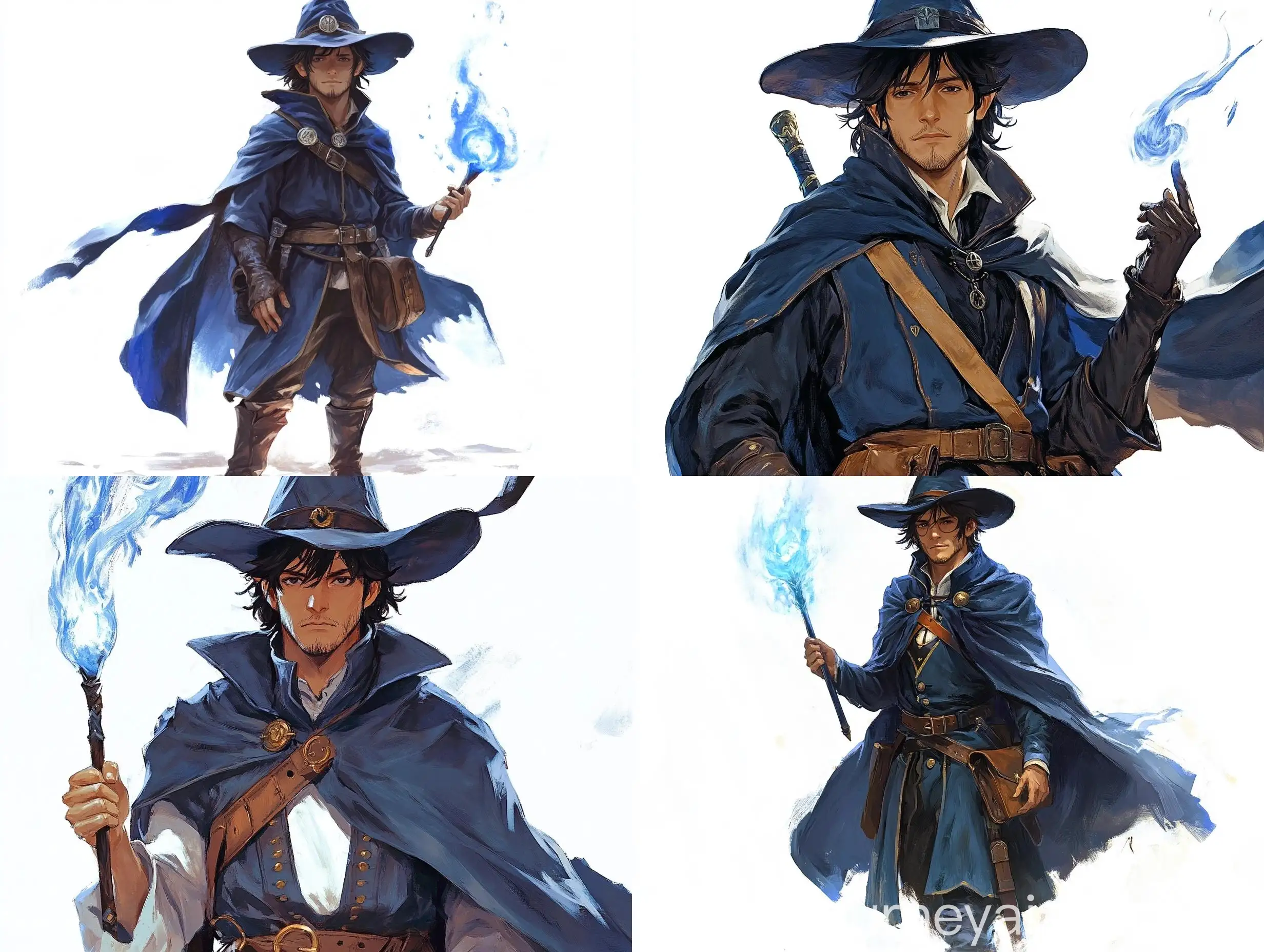 Wizard-in-Travelling-Clothes-with-Blue-Flames-and-Wand