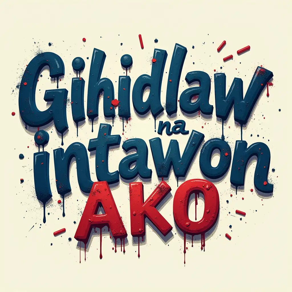 Bold-GrungeInspired-Typography-for-Gihidlaw-na-intawon-ako-with-Distressed-Texture