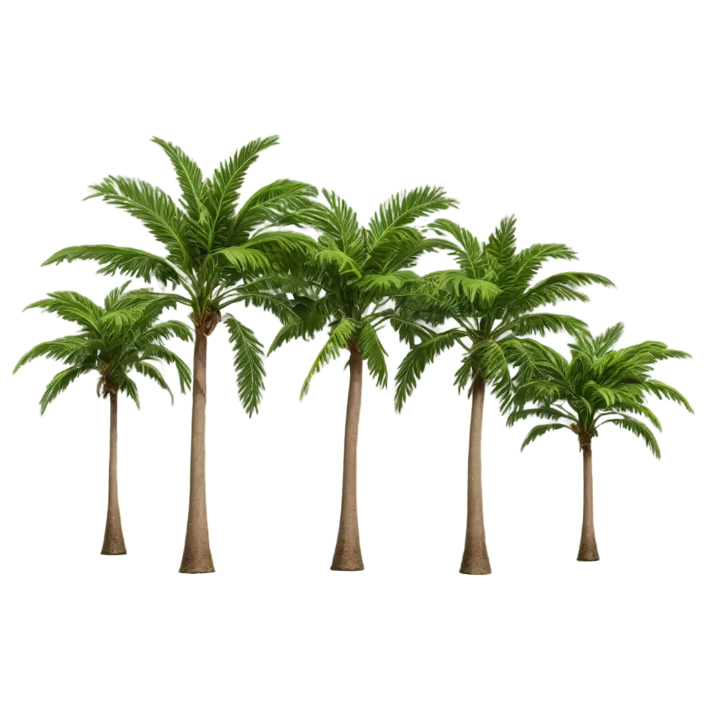 HighResolution-PNG-of-Tropical-Palm-Trees-with-Areca-Palm-Species-Photorealistic-Botanical-Illustration-on-White-Background