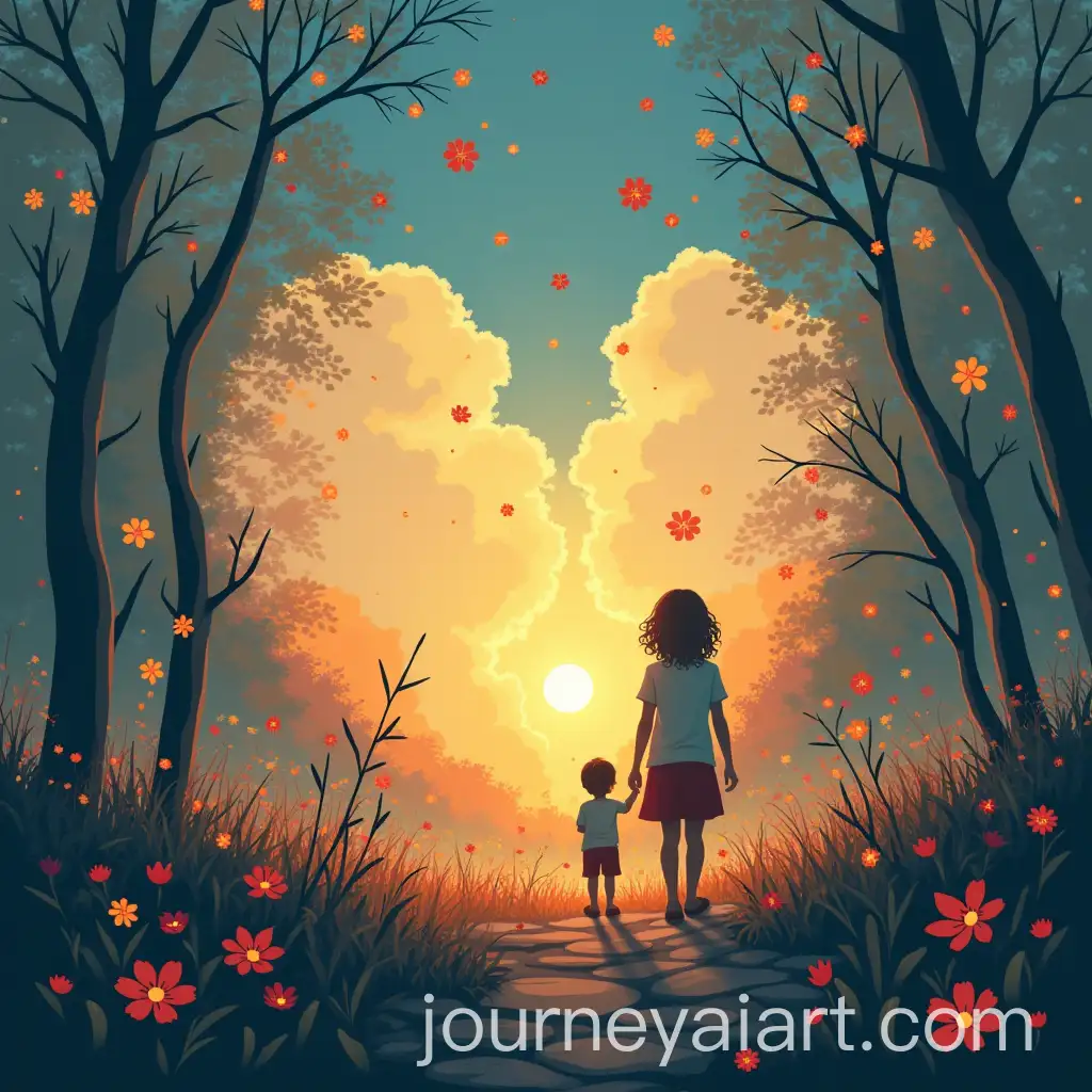 Nostalgic-Healing-Memory-Fragment-Illustration-in-Vector-Format