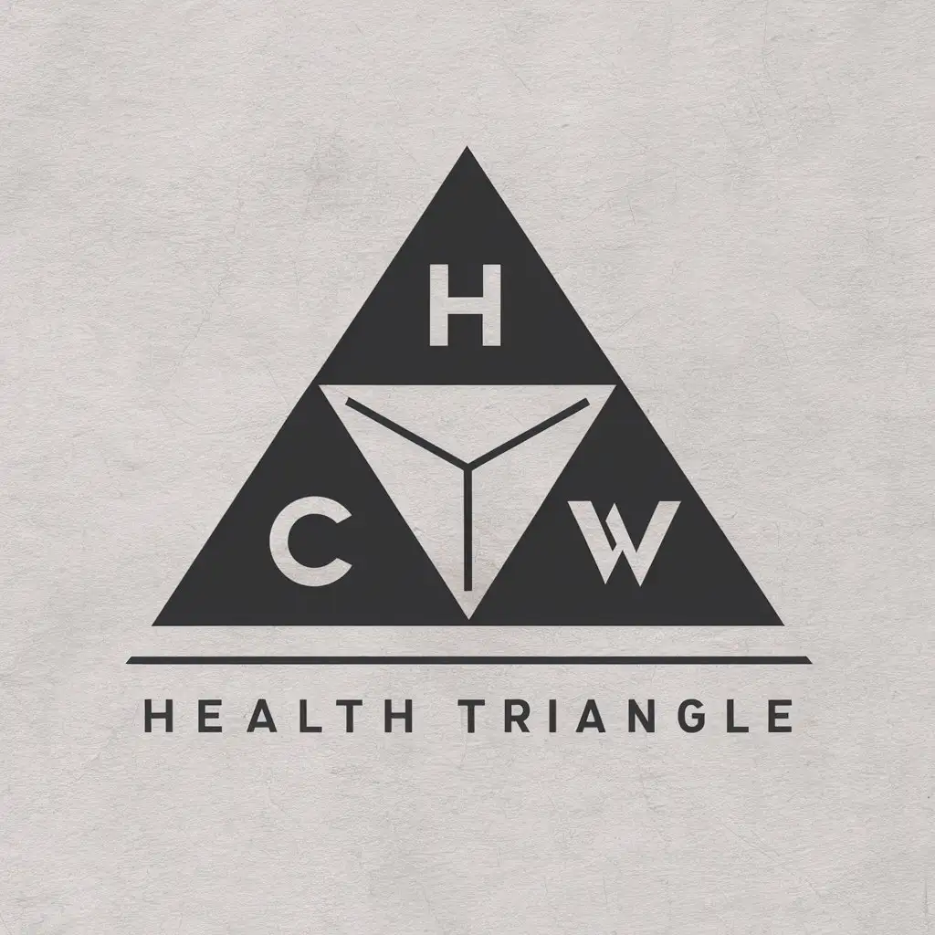 LOGO-Design-for-Health-Triangle-Triangles-with-H-C-W-Letters-Moderate-and-Clear-Background