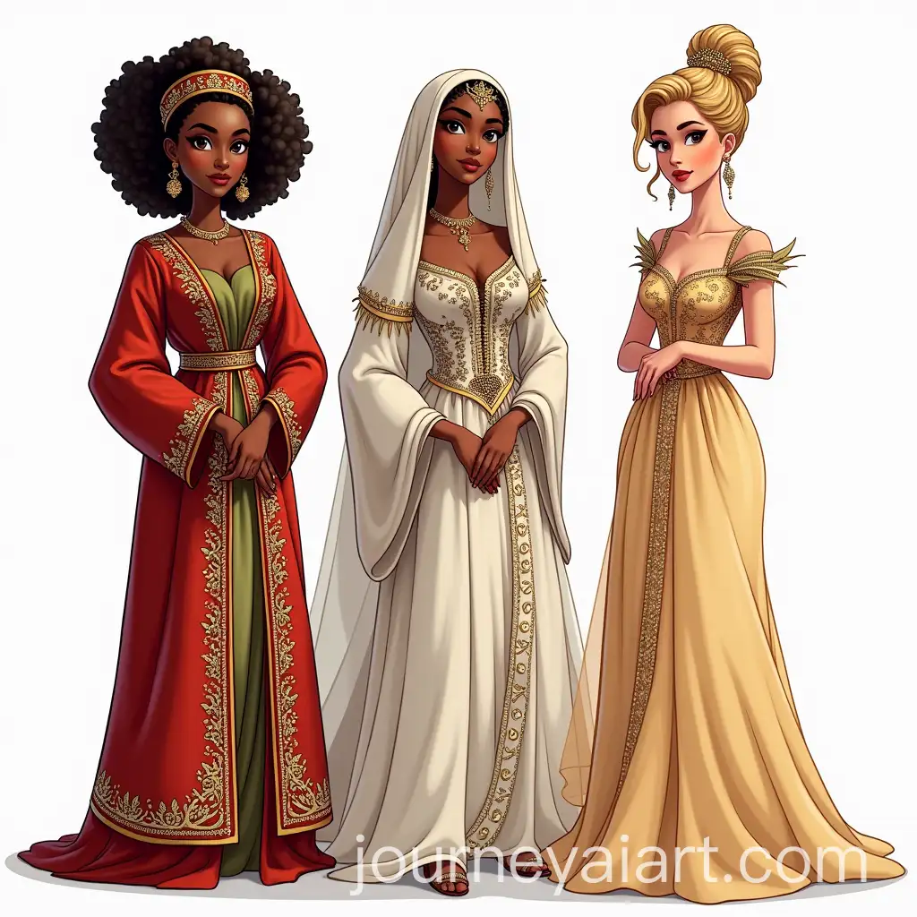 Diverse-Women-in-Traditional-and-Elegant-Attire-African-Arab-and-European-Styles