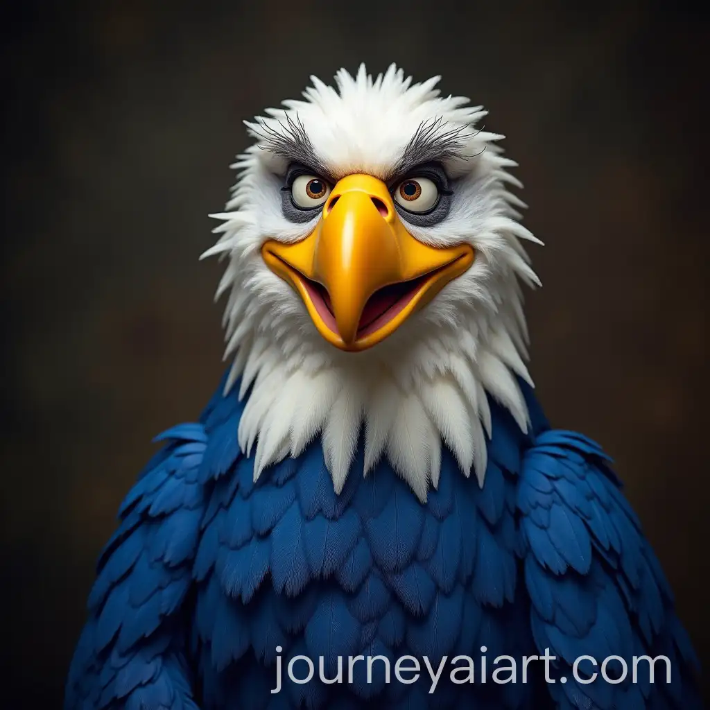 Peter-Dutton-as-Sam-the-Eagle-from-The-Muppets-in-Political-Satire-Style