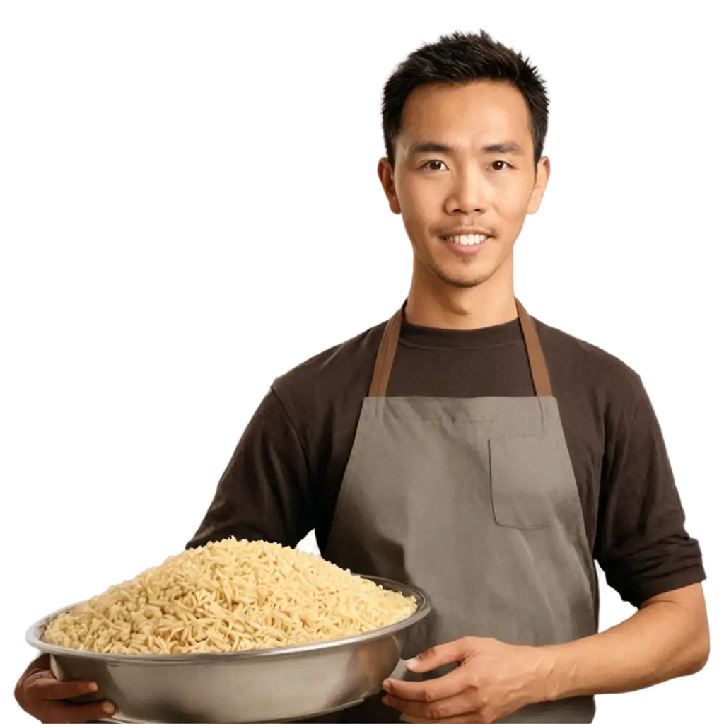 seller of fried rice who has run out of spices