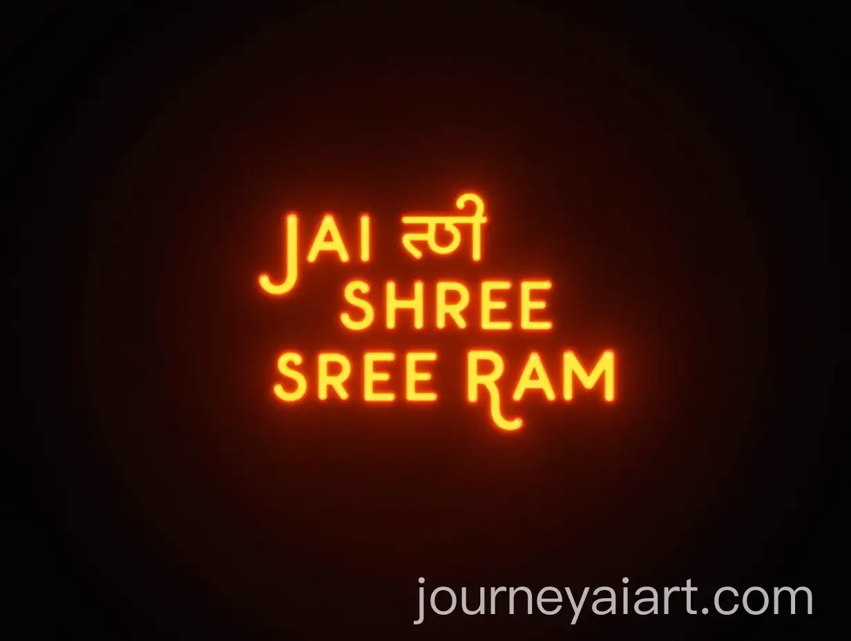 Spiritual-Wallpaper-Jai-Shree-Ram-in-Vibrant-Orange-on-Dark-Background