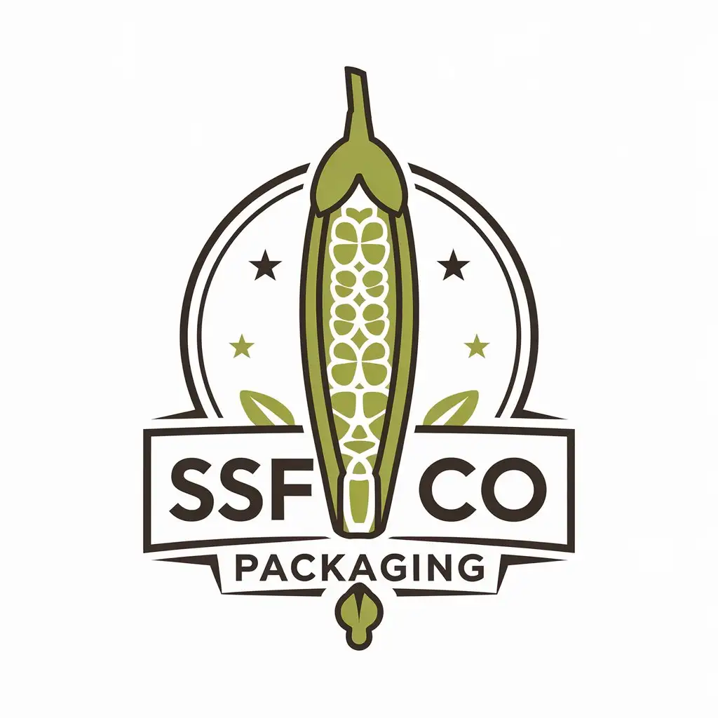 LOGO-Design-for-SSFCO-PACKAGING-Vector-Design-Featuring-Okra-Powder-with-a-Clear-Background