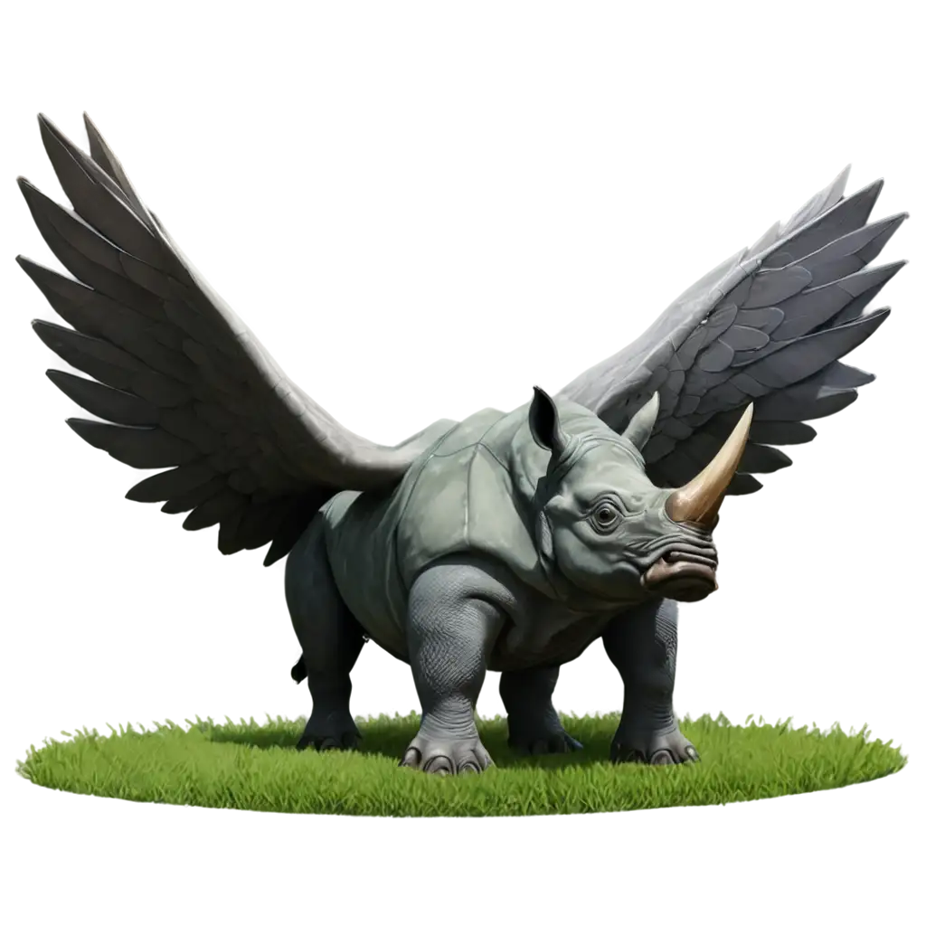 DisneyStyle-Rhinoceros-with-Eagle-Wings-PNG-Image-HighQuality-Versatile-Visual-Asset