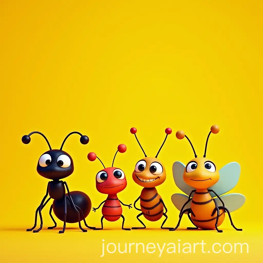 Christmas-Celebration-with-Bugs-Ant-Moth-Woodworm-and-Firefly-in-a-Family-Home