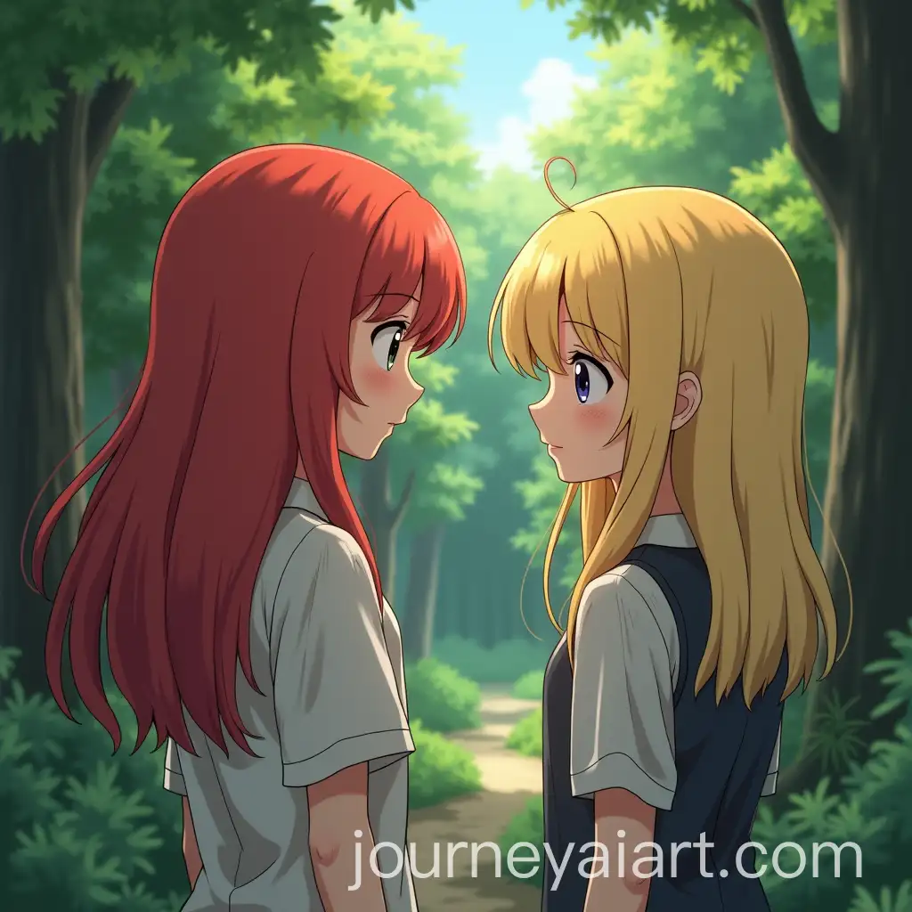 Twin-Anime-Maidens-RedHaired-and-BlondeHaired-in-a-Mystical-Forest