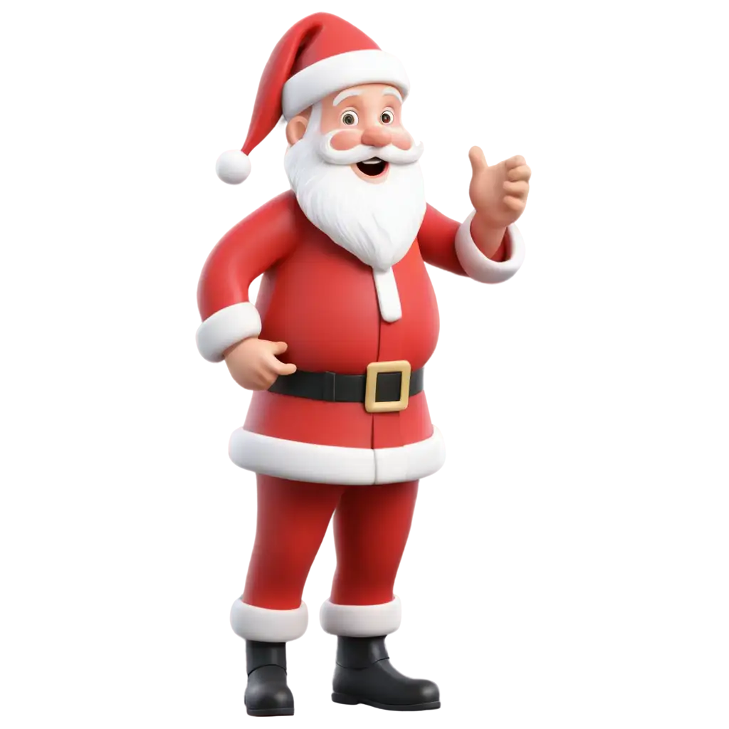 3D-Santa-Claus-PNG-with-White-Beard-in-Blue-Suit-HighQuality-Image-for-Holiday-Design