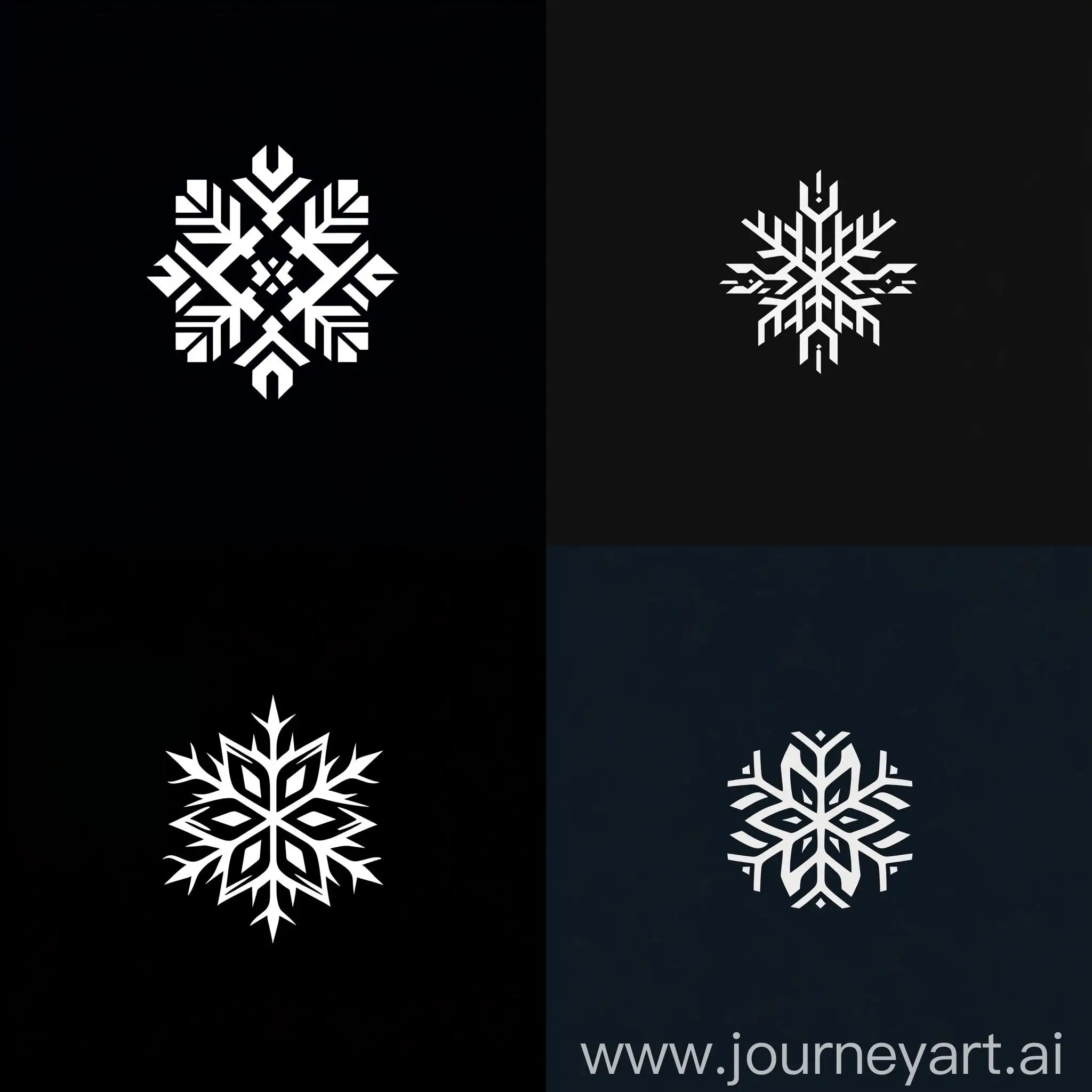 Minimalist-Geometric-Snowflake-Logo-Design