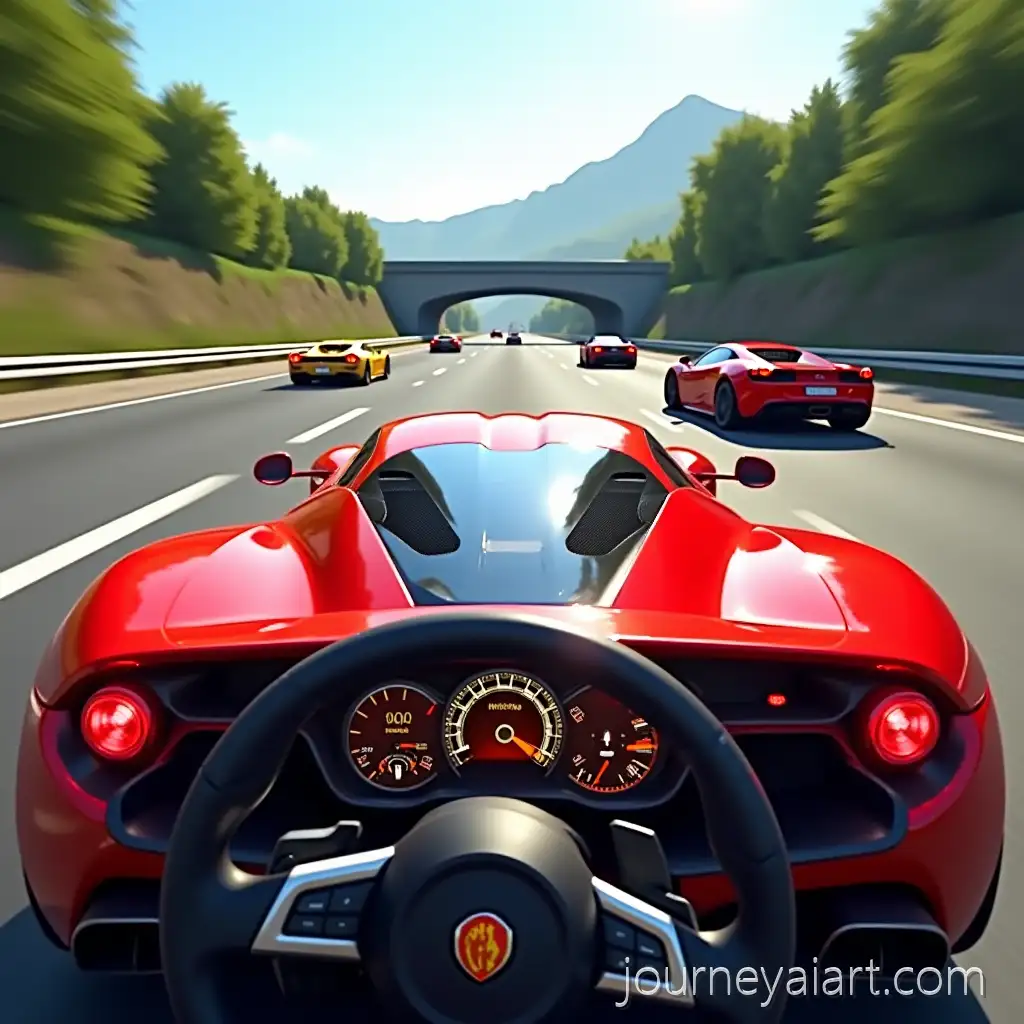 Realistic-3D-Supercar-Racing-Video-Game-Screenshot-with-Nitro-Boost-on-Highway