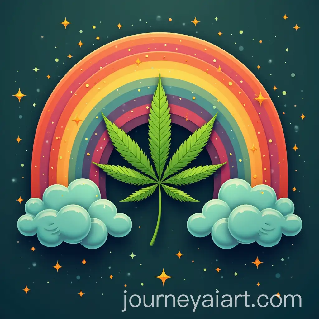 Rainbow-with-Cannabis-Theme-in-Vibrant-Colors