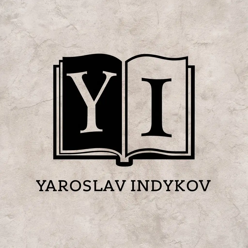 LOGO-Design-For-Yaroslav-Indykov-Medieval-Book-Theme-with-Initials-Y-and-I