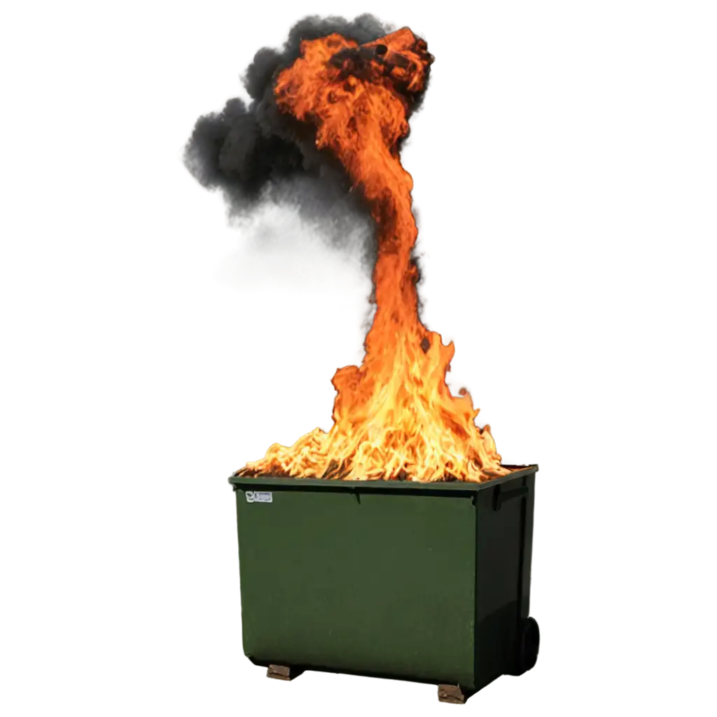 Dumpster-Fire-PNG-Fiery-Chaos-Captured-in-HighQuality-Image-Format