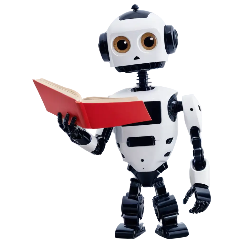 Synthetic-Robot-Reading-a-Book-HighQuality-PNG-Image-for-AI-and-Technology-Themes