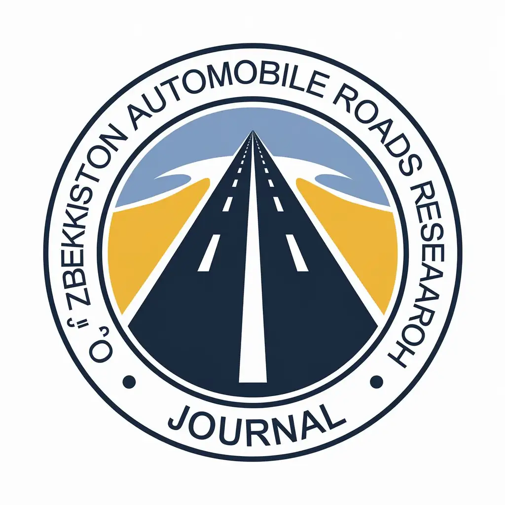 LOGO Design for Ozbekiston Automobile Roads Research Journal Road Symbol with Clear Background and Moderate Design