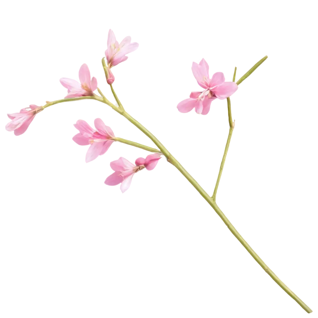 Delicate-Pink-Flower-Stick-PNG-Ideal-for-Elegant-Designs-and-Digital-Projects