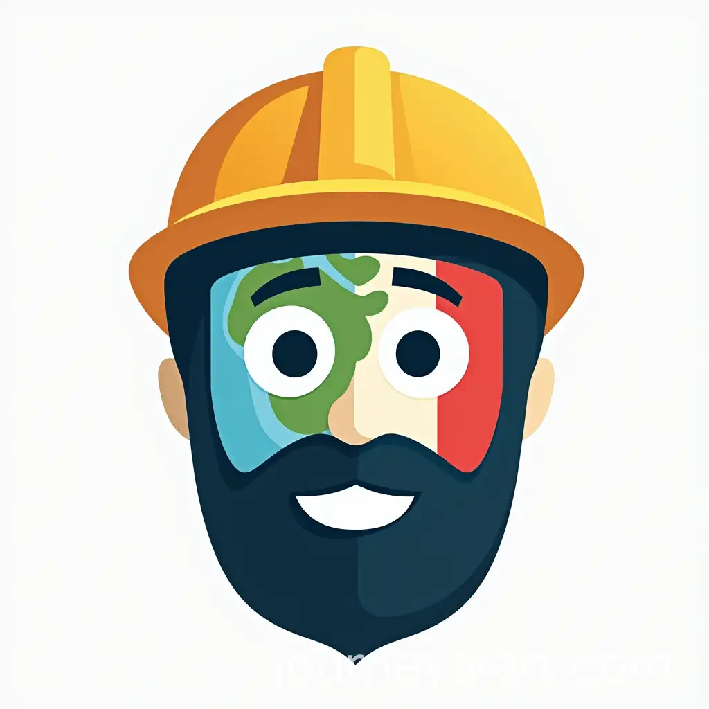 Logo-Face-with-Globe-Depicting-Italy-and-Safety-Helmet