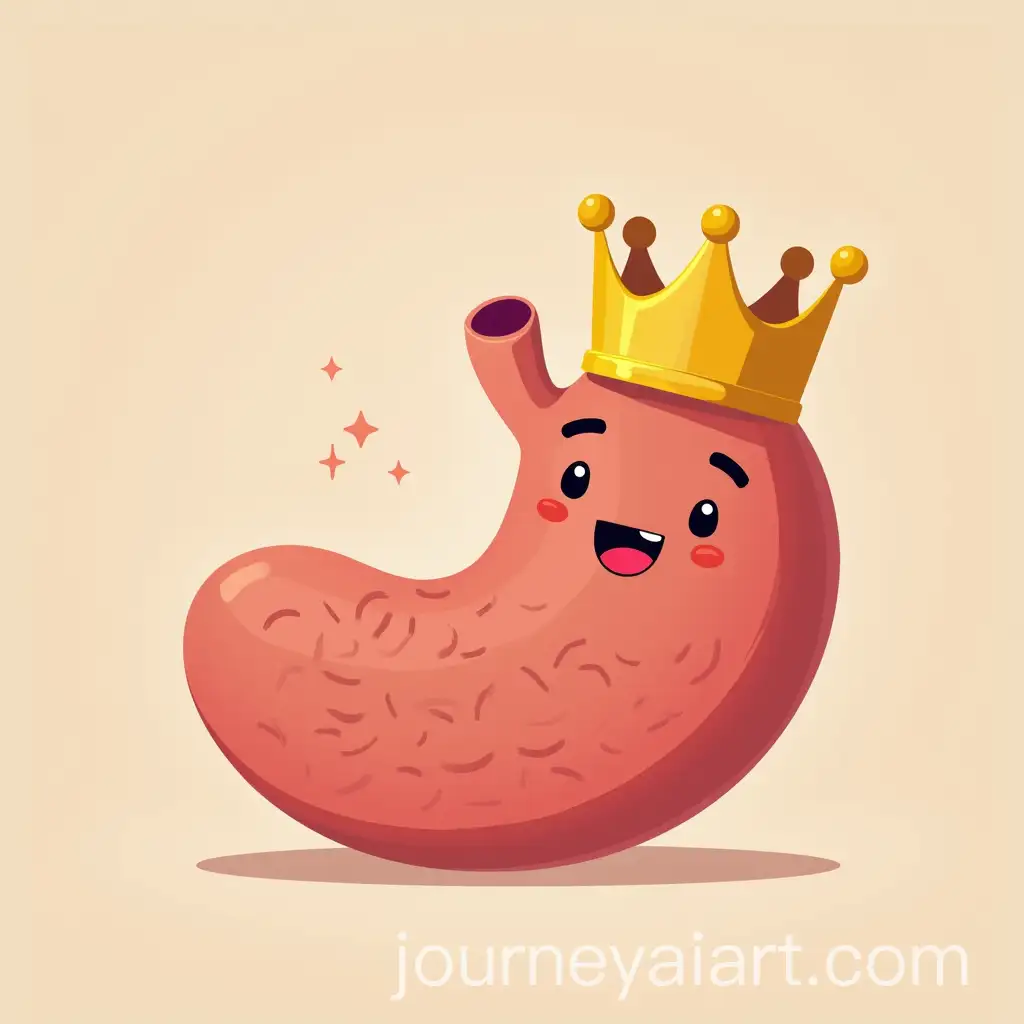 Healthy-Gut-with-Crown-Symbol-of-Wellness-and-Vitality