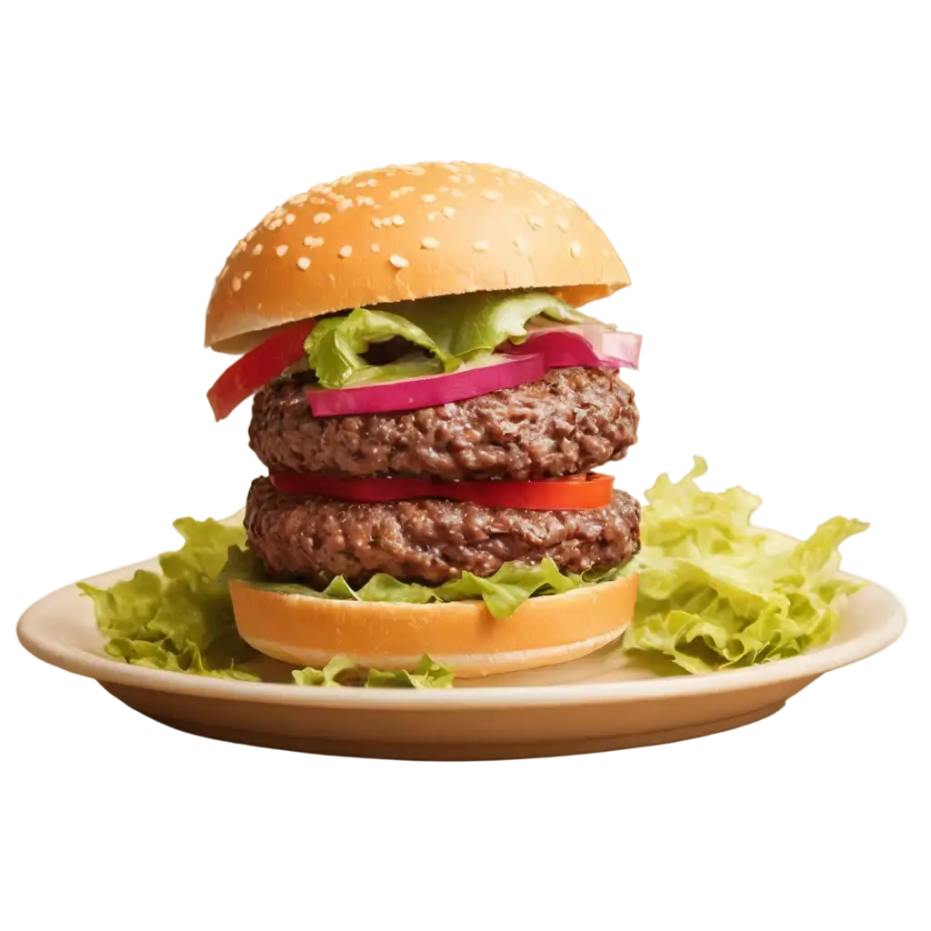 Fancy-Serving-Burger-PNG-Image-for-HighQuality-Visual-Appeal