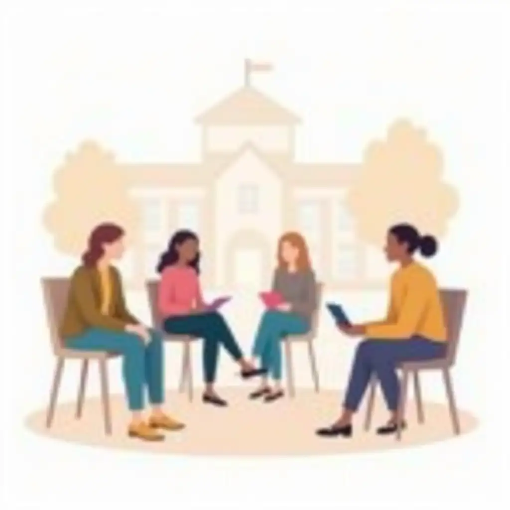 Diverse-University-Students-Discussing-GenderAI-Image-Prompt-Expansion-Equality-in-Minimalist-Campus-Setting