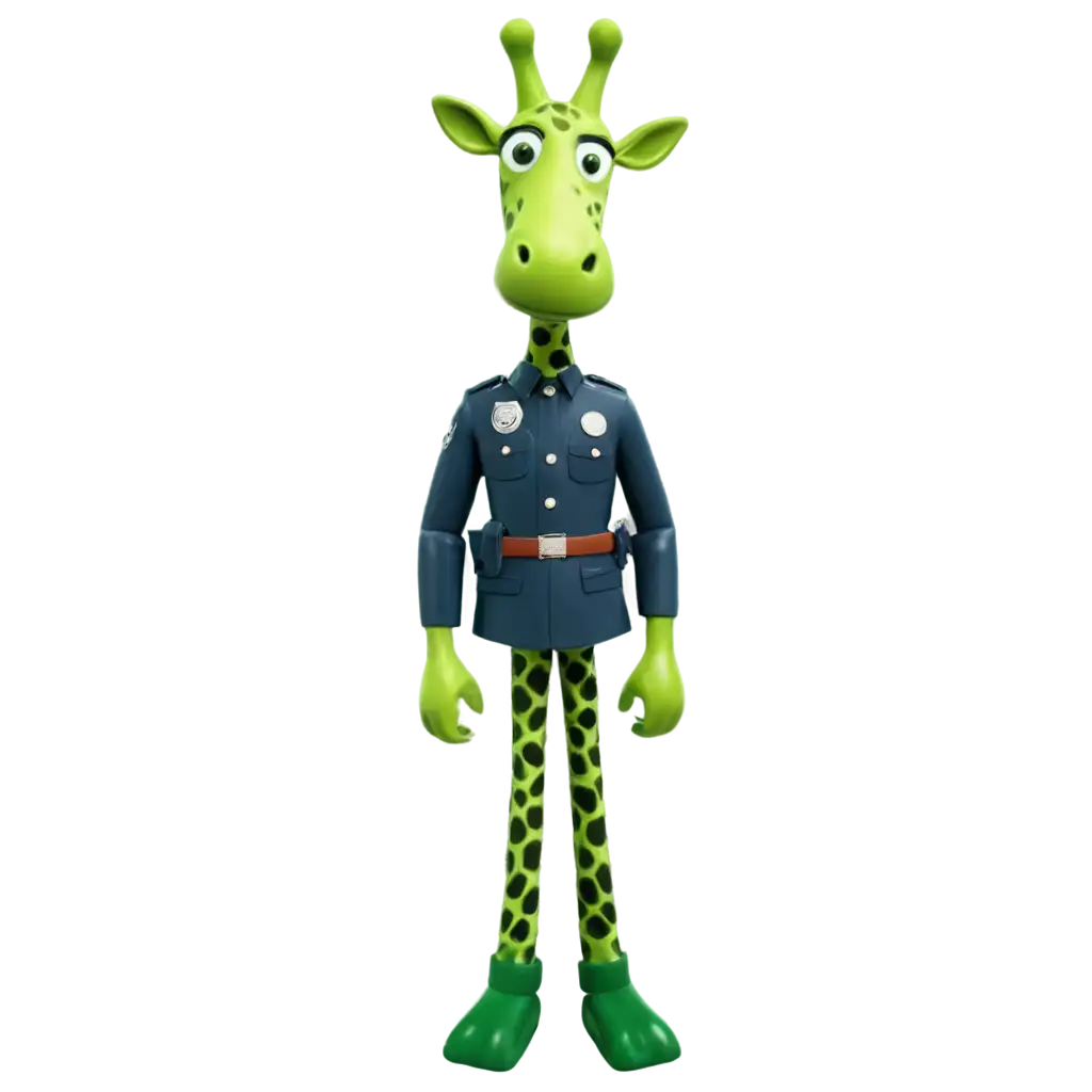 Green-Giraffe-Policeman-PNG-Image-Unique-and-Playful-Design-for-Creative-Use