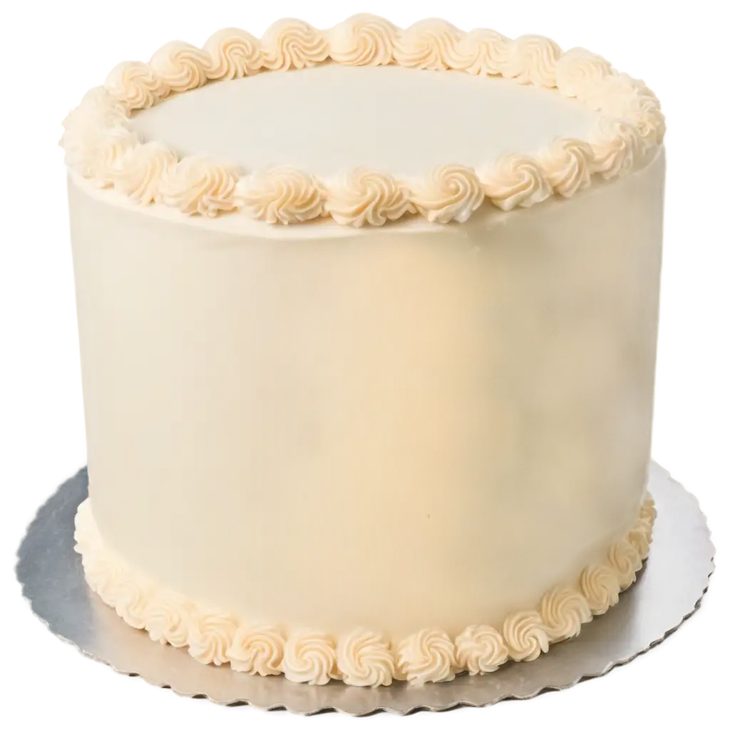 HighQuality-PNG-of-Classic-White-Cream-Cake-with-Elegant-Frosting-and-Decorative-Swirls