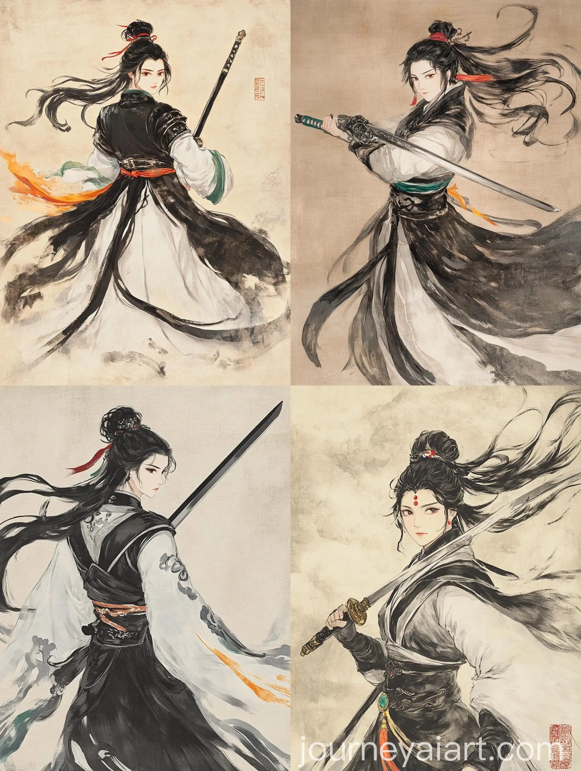 Ming-Dynasty-Secret-Service-Agent-in-Brocade-Cape-with-Sword