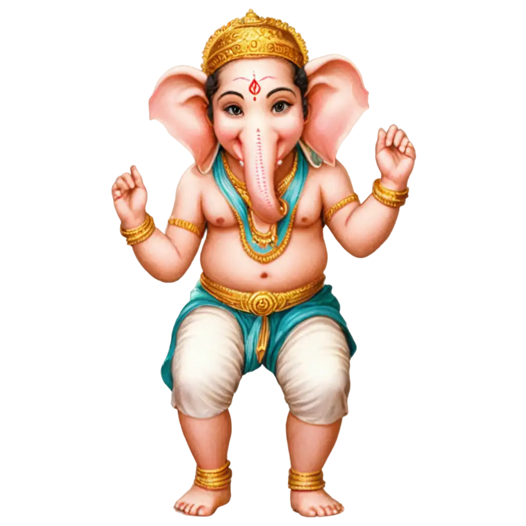 Beautiful-PNG-Image-of-Little-Cute-and-Smiling-God-Ganesh