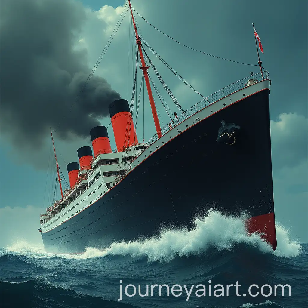 Dramatic-Artwork-of-the-RMS-Lusitania-Sinking