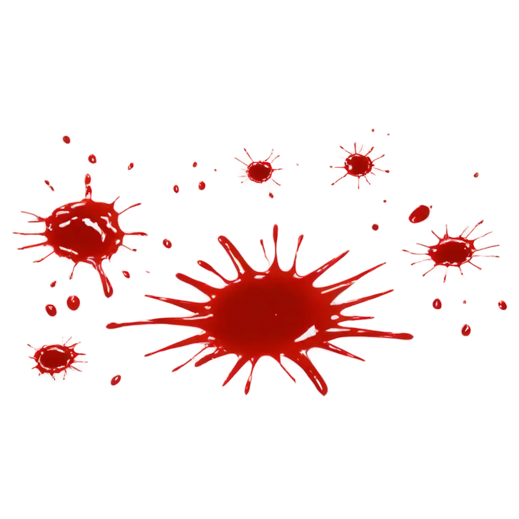 Realistic-Blood-Splatters-on-White-Background-PNG-Transparent-Image-for-Versatile-Use