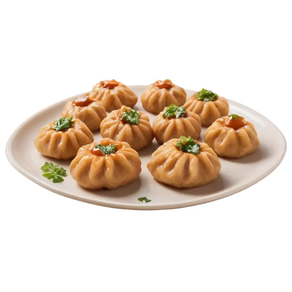 8-Piece-Fried-Momos-in-a-Plate-PNG-Tempting-Delicious-Image-for-Advertising-Marketing-Banners