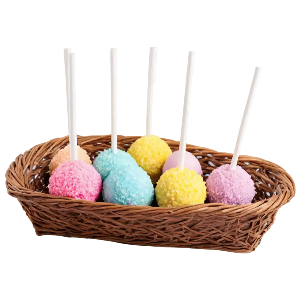 Delicious-Cake-Pops-in-a-Basket-PNG-Image-for-HighQuality-Visuals